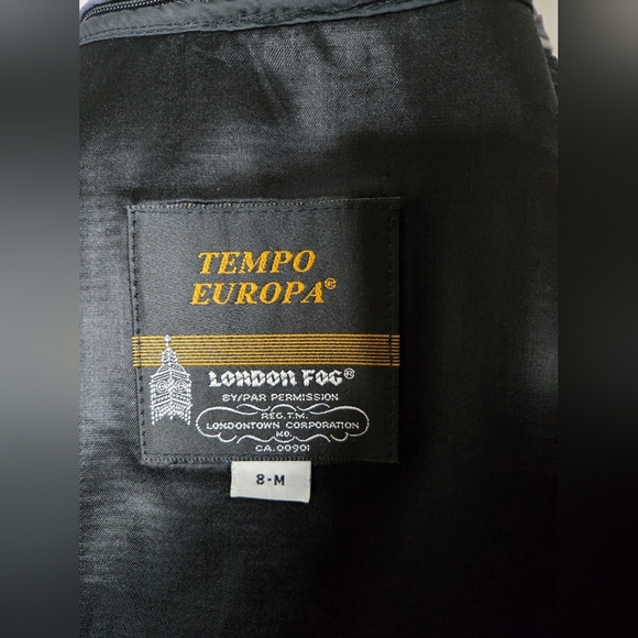 Vtg 80s London Fog Tempo Europa Long Trench Coat Wool Zip-Out Liner Size M - Picture 9 of 15